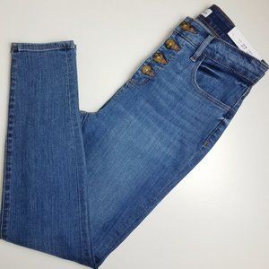 Loft | NWT High Rise Curvy Button Front Jeans 4